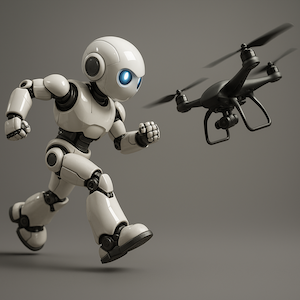 robots vs. drones